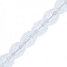 Czech Fire polished faceted glass beads 3mm Crystal matted